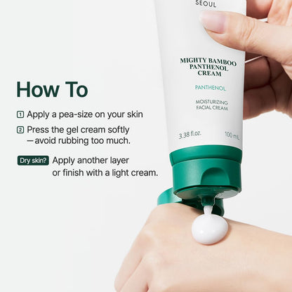 Purito Seoul Mighty Bamboo Panthenol Cream – Hydrating & Skin Barrier Strengthening Cream