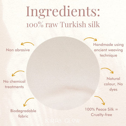 100% Pure Mulberry Turkish Silk Exfoliating Bath Glove
