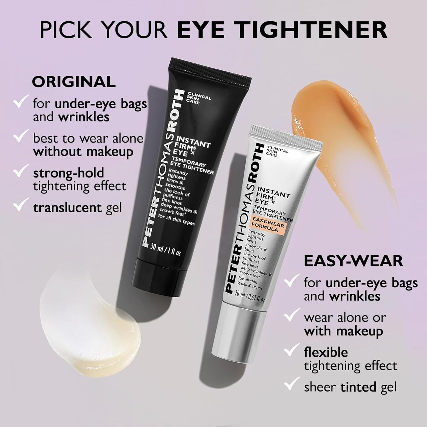 Peter Thomas Roth Instant FIRMx Eye Tightener – Temporary Under Eye Lifting & Smoothing Cream (20ml)