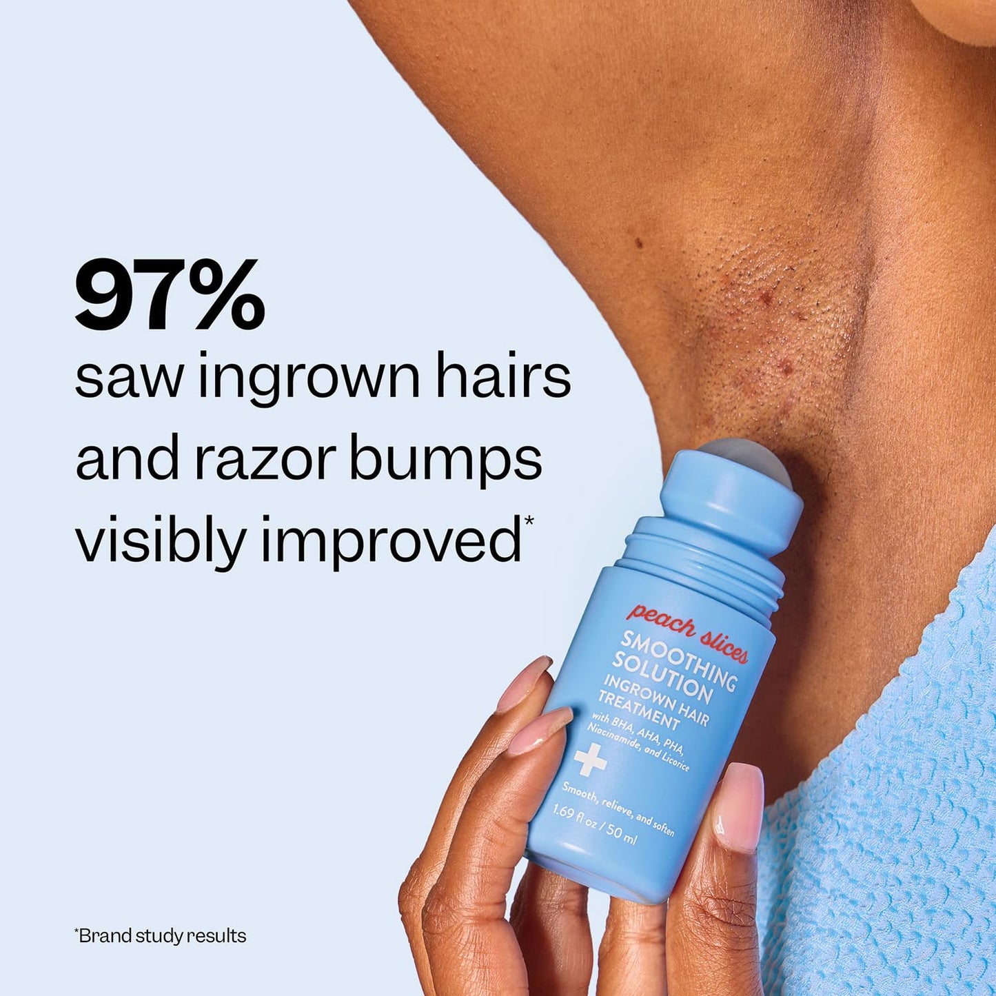 Peach Slices Smoothing Solution Ingrown Hair Treatment with AHA, BHA & PHA – 50ml