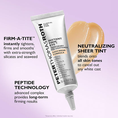 Peter Thomas Roth Instant FIRMx Eye Tightener – Temporary Under Eye Lifting & Smoothing Cream (20ml)