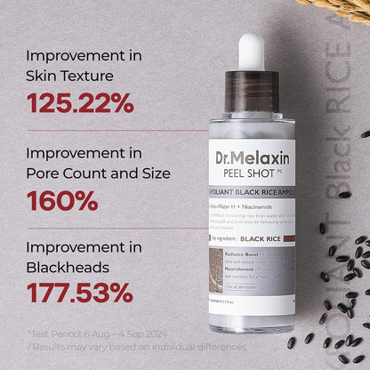 Dr. Melaxin Peel Shot Exfoliating Black Rice Ampoule