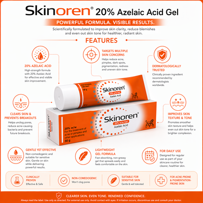 Skinoren Azelaic Acid 20% Cream (30g)