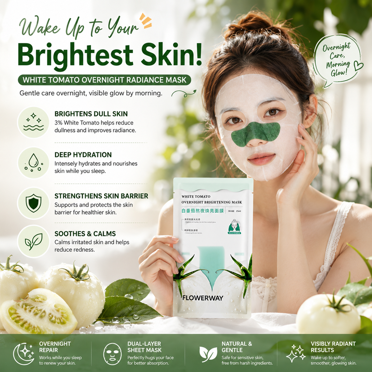 White Tomato Overnight Brightening Mask