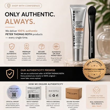 Peter Thomas Roth Instant FIRMx Eye Tightener – Temporary Under Eye Lifting & Smoothing Cream (20ml)
